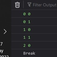 JavaScript break nested loop