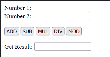 JavaScript program to perform arithmetic operations using Function | Code