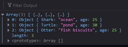 JavaScript map array of objects | Example code