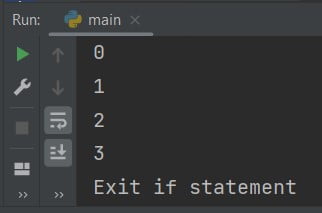 Python exit if statement