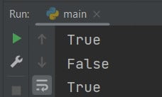 Python not True