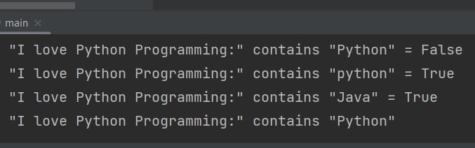 Python not in string