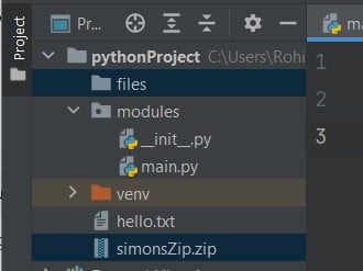 Python zip folder