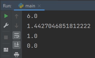 Python math log2() function