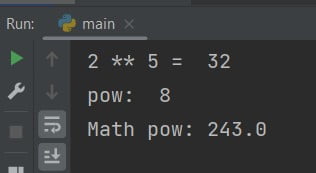 Python power of 2 example