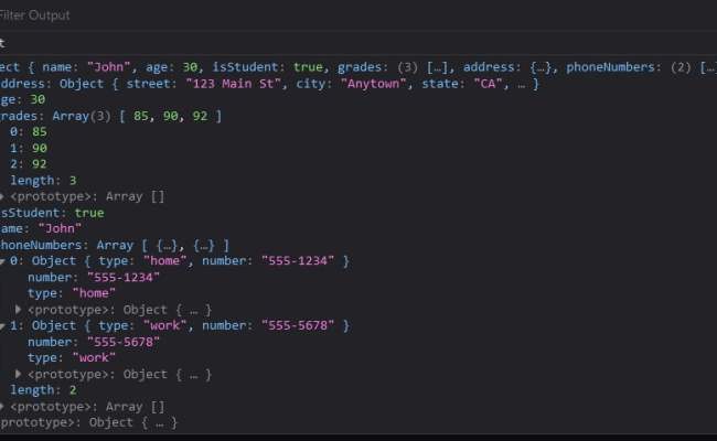 JSON JavaScript Object Notation