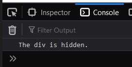 jQuery check if display none