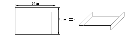 Optimization Open Box With Max Volume Jk Math - Creative Light Image - HD