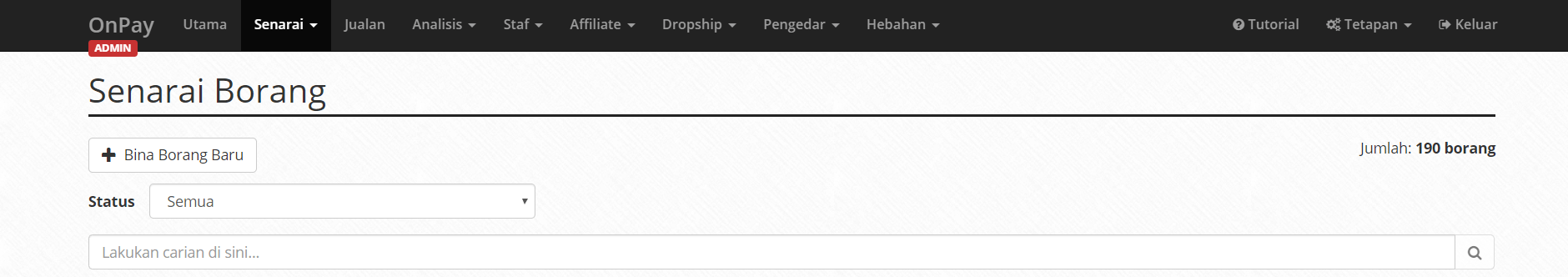 Borang â Tutorial OnPay