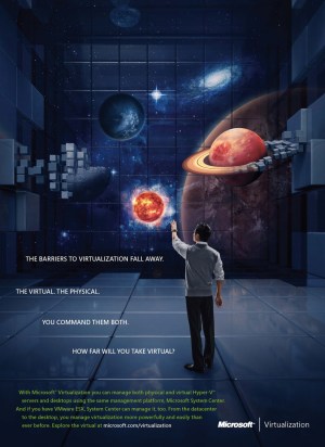 poster advertising creative microsoft advertisement posters universe ad virtualization dramatic examples mobile truly marketing designs storage showcase tutorialchip server benz