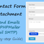 PHP Contact Form With Attachment (and Send Emails)