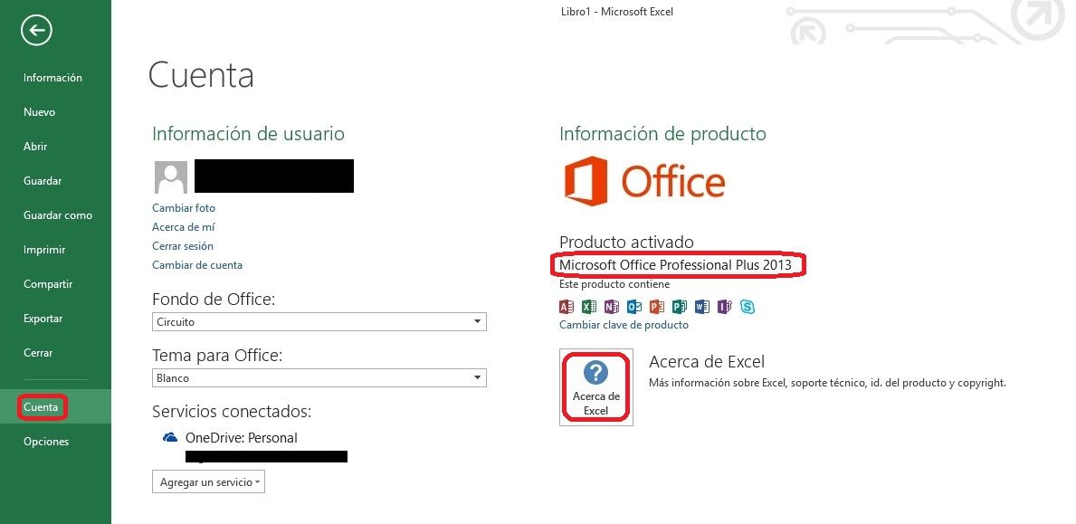 Saber si estamos utilizando la versión 2013 o 2016 de Excel - Tutorial Excel (3) Saber si estamos utilizando la versión 2013 o 2016 de Excel - Tutorial Excel (3)