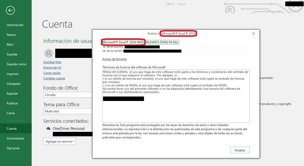 Saber si estamos utilizando la versión 2013 o 2016 de Excel - Tutorial Excel (6) Saber si estamos utilizando la versión 2013 o 2016 de Excel - Tutorial Excel (6)