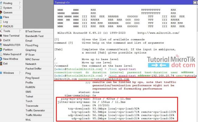 Mikrotik Router Internet Speed Test At Christina Button Blog