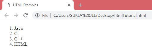 Html Ol Tag Ordered Lists Html Tutorial 30 - Best Ocean Patterns in Full HD