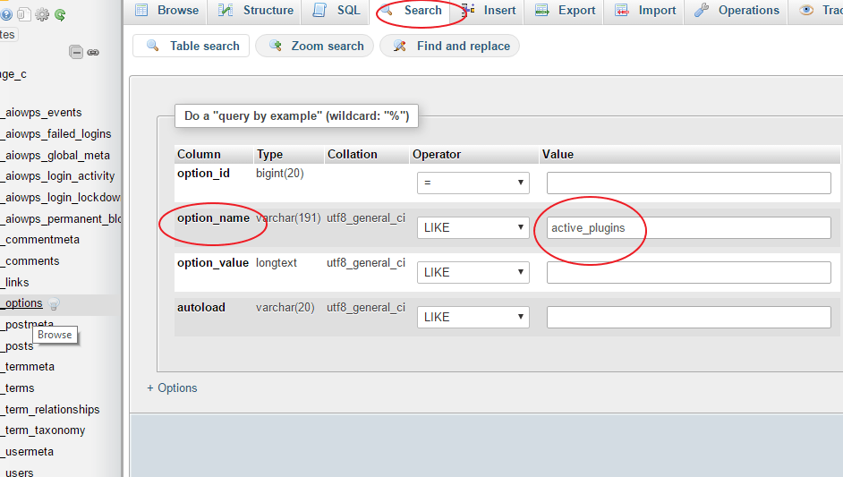 It is very easy to use and the search results are relatively more accurate. How To Deactivate All Wordpress Plugins From Mysql Database