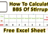 Calculate Cutting Length Of Rectangular Stirrups Civil Tips
