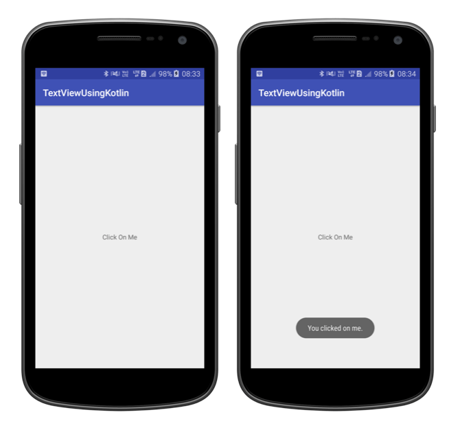 Android TextView Using Kotlin With Example - Tutorialwing