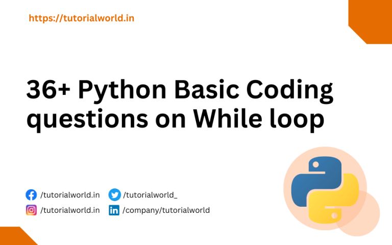 36 Python Coding Questions On For Loop Statement Tutorial World - Premium Dark Wallpaper Gallery - 8K