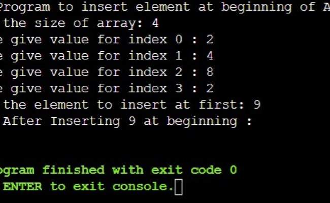 Java Program To Insert An Element At Beginning In An Array - Tutorial World