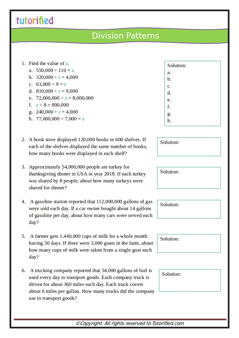 Free pdf worksheets from k5 learning's online reading and math program. 5th Grade Common Core Math Worksheets