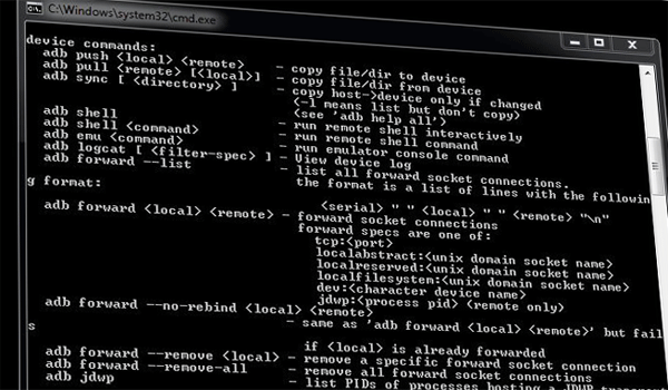 Commandes ADB et Fastboot
