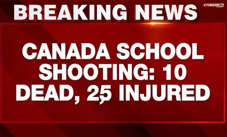 Woman suspect among 10 killed in Canada school shooting.