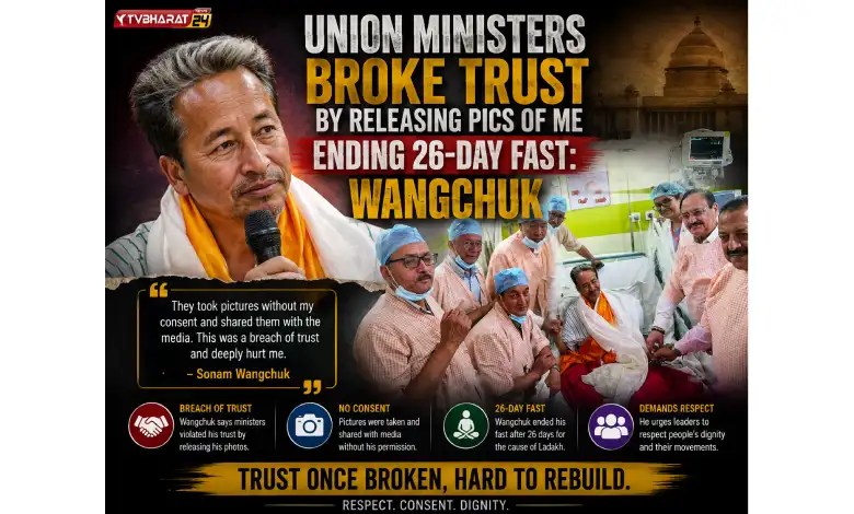 Union Ministers broke trust by releasing pics of me ending 26-day fast: Wangchuk