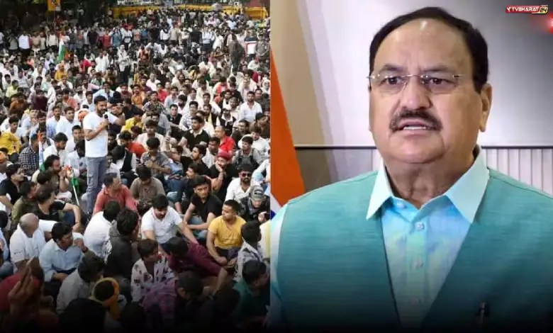 Nadda meets Reservation Hatao team; AAP, CJP question govt