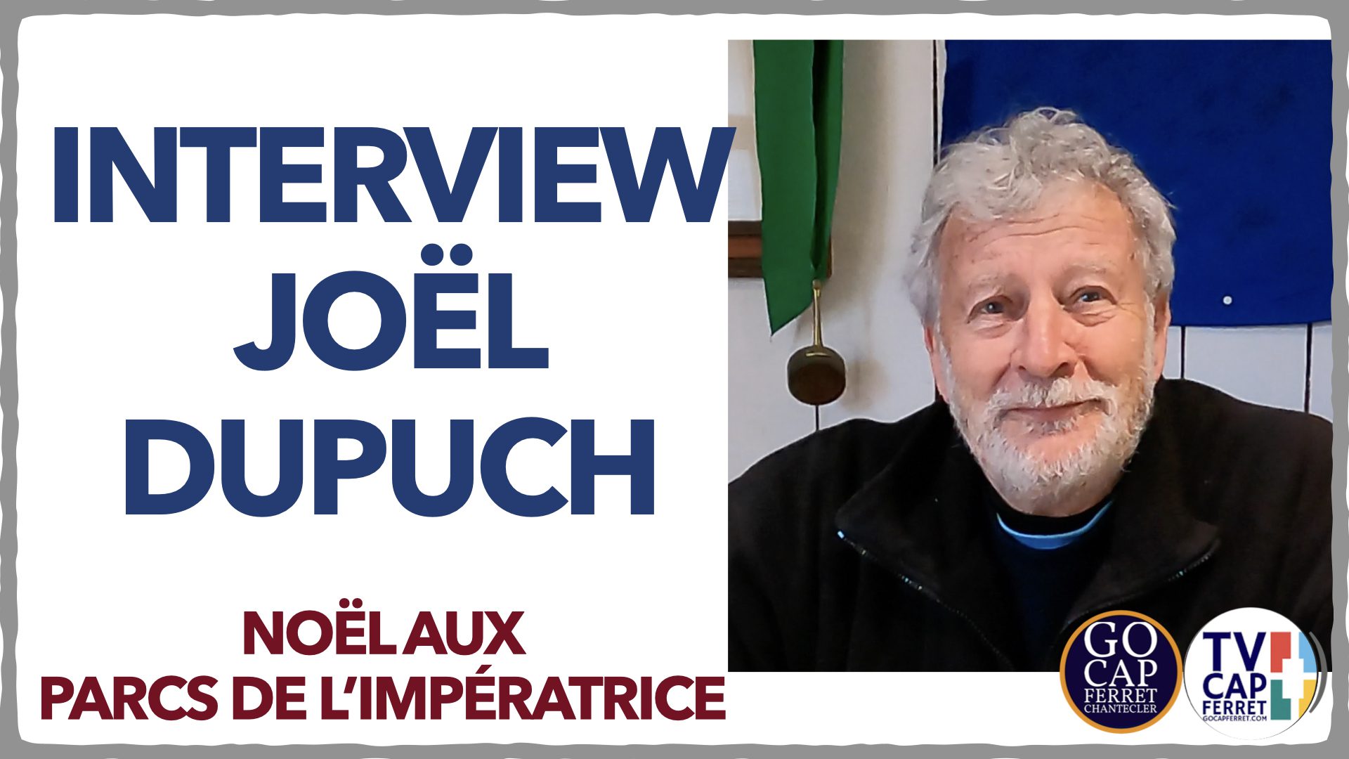 Joël Dupuch dans ses parcs à Noël