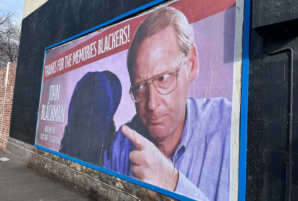 Billboard tribute to John Blackman - Vimarsana News