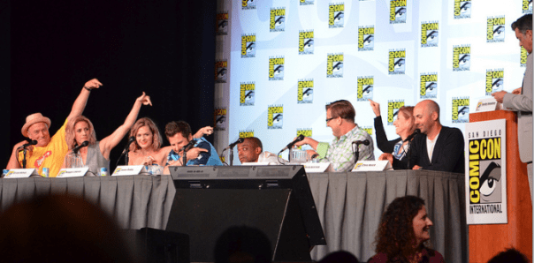 Cast of "Psych" (photo credit: Genevieve Collins)
