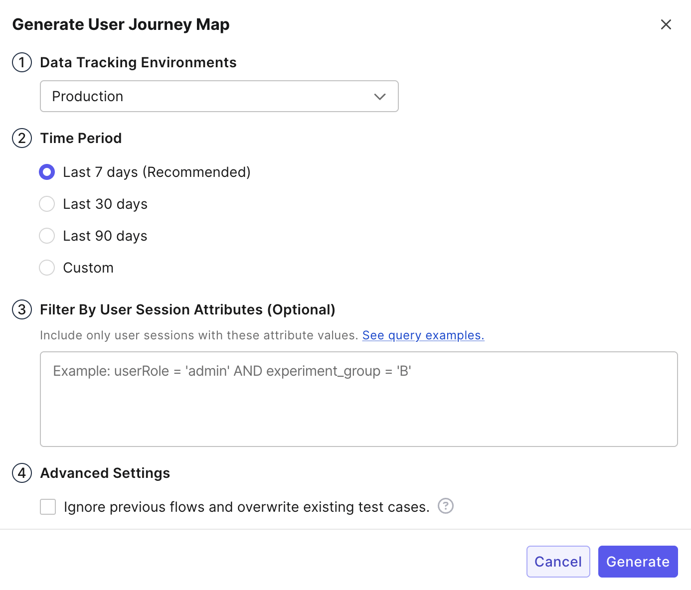 Set User Session Attributes Katalon Docs Generate Map With Attribute Filter 