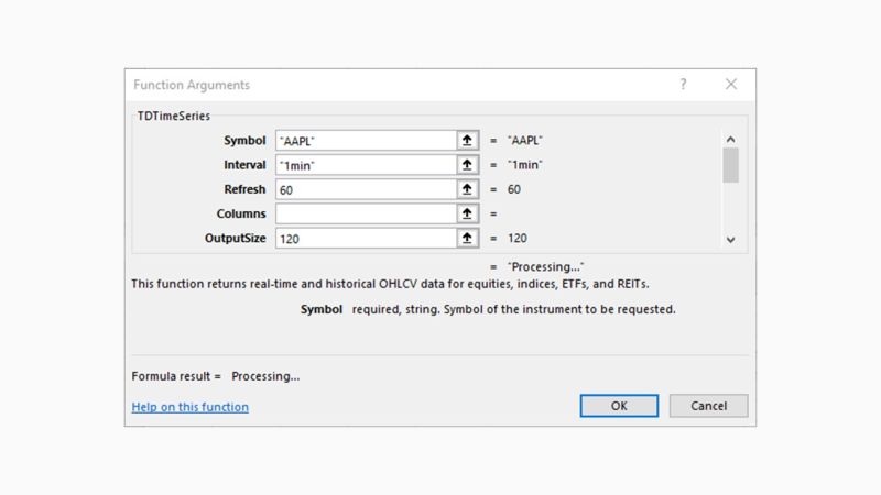 Twelve Data Excel Add In Documentation - Light Texture Collection - Mobile Quality