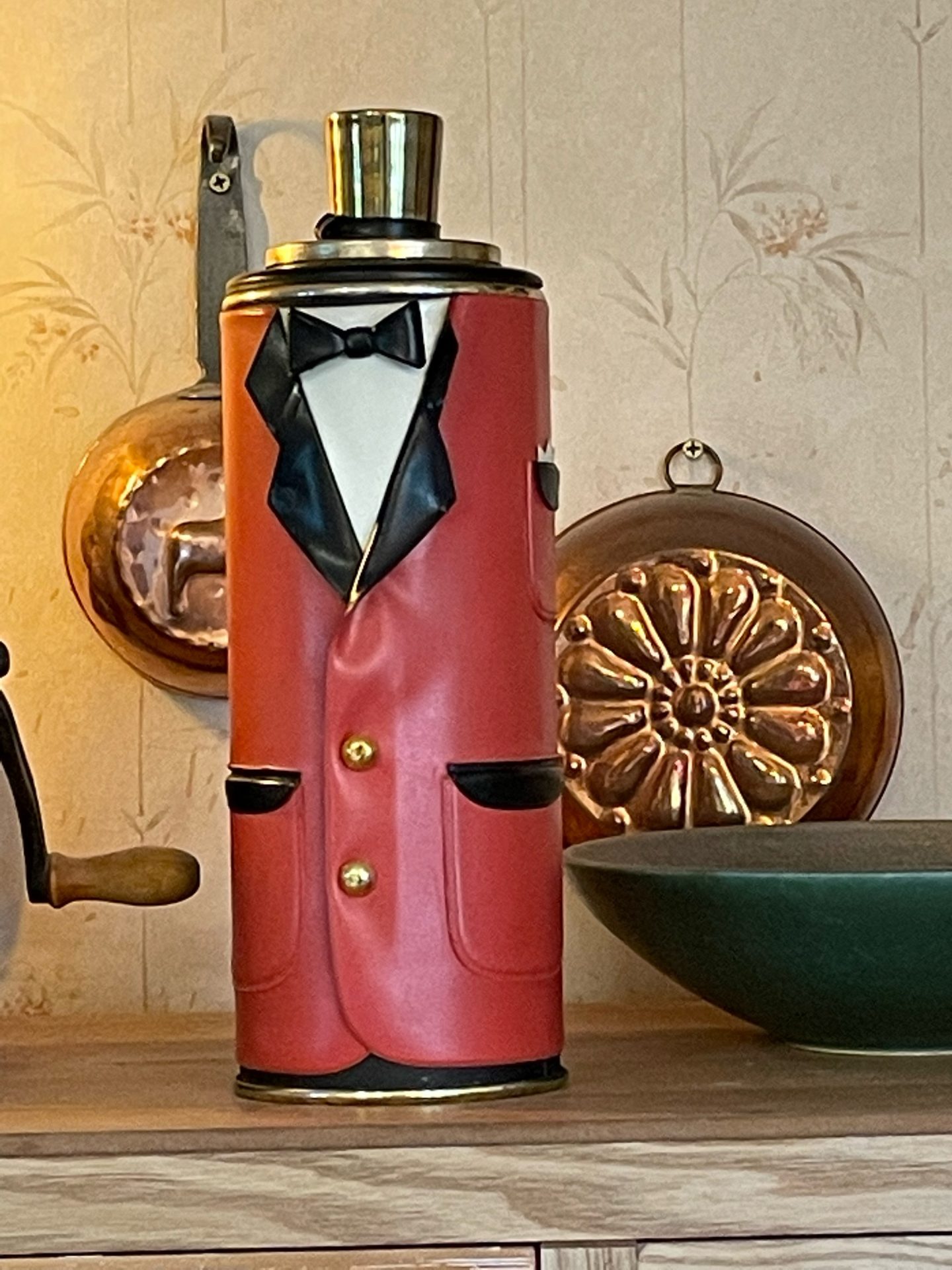 Vintage / antik drinkshaker i Art Decco 1920 tal i fint skick.
