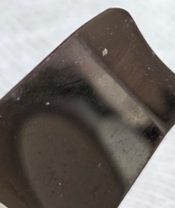 Skin Spacula with debris from pores