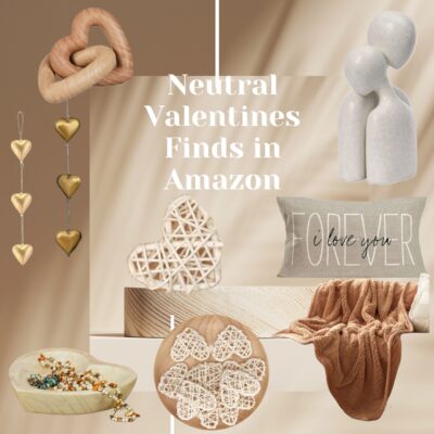 Neutral Valentines Decor is in style forever