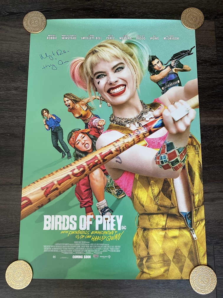 Birds of Prey Double-Sided poster B - Signed by Robbie w