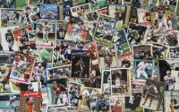 A collection of sports cards