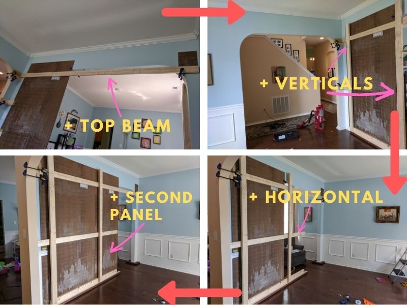 Building An Interior Wall With A Door Frame Design - Interior Ideas