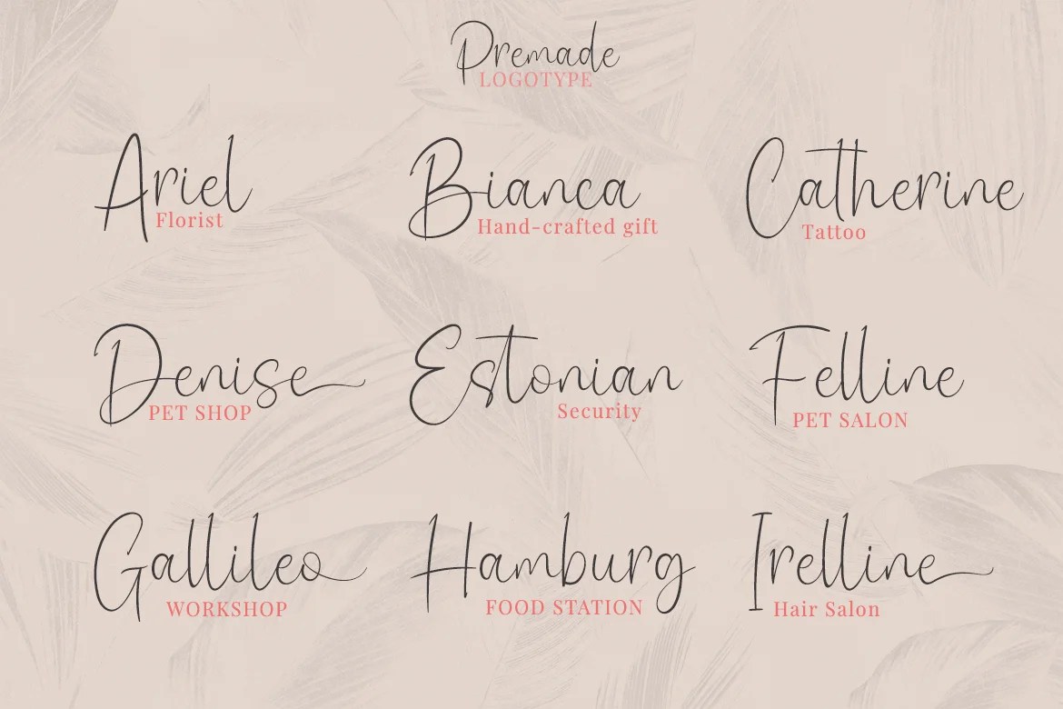 signature font