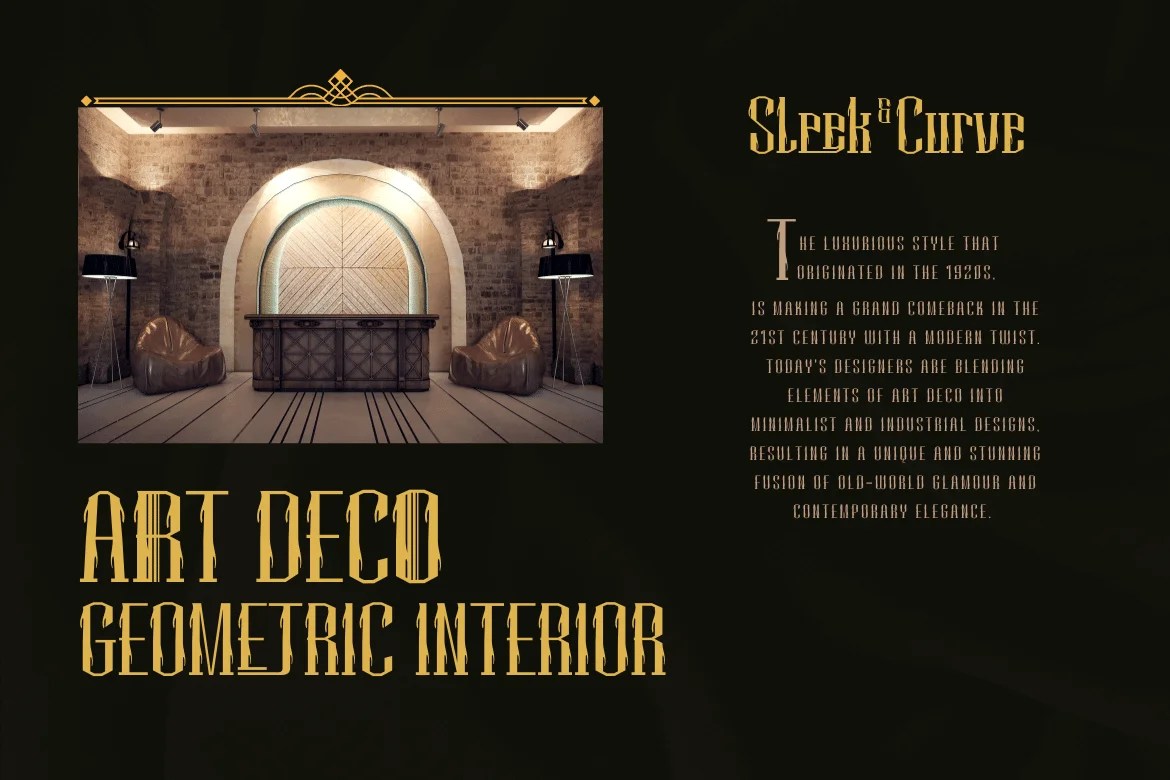 art deco font