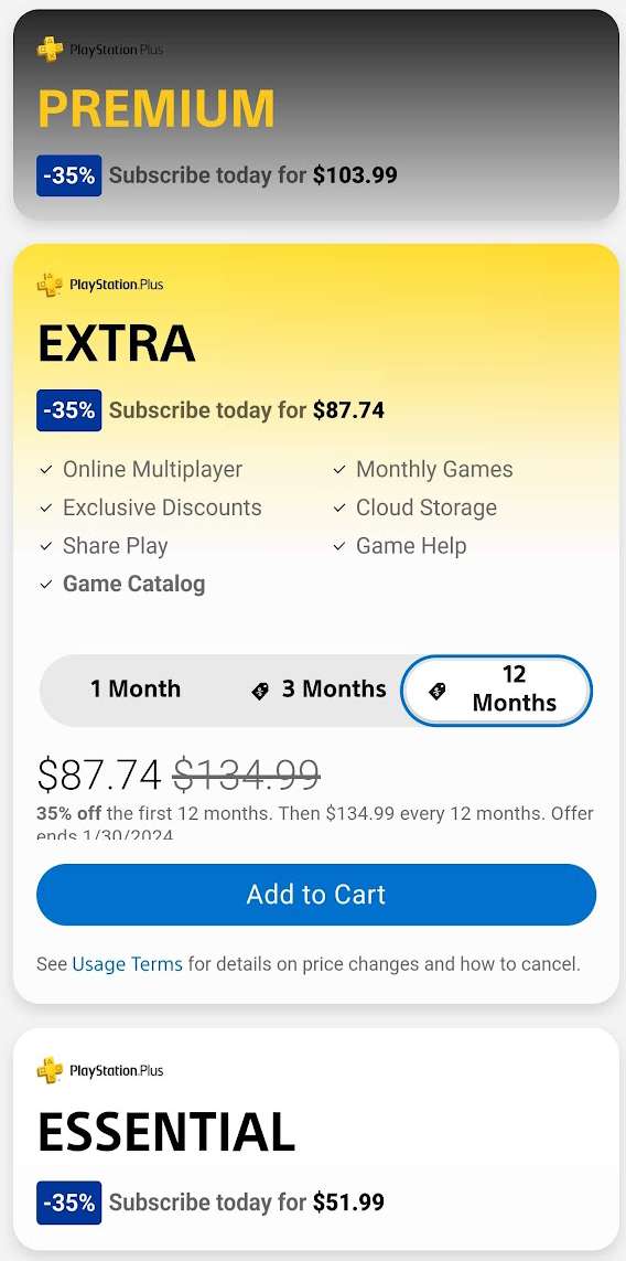 Ps plus discount