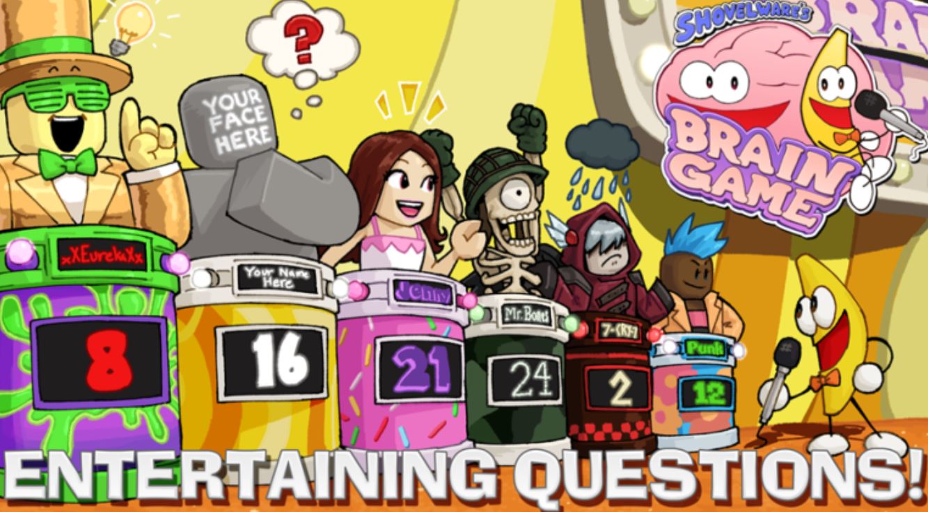 How To Get All Badges In Roblox Shovelware S Brain Game Contestants 