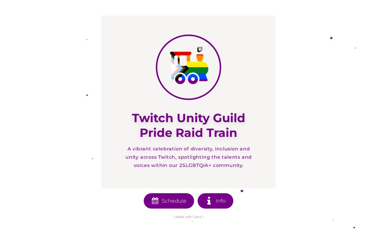 Twitch Unity Guild Pride Raid Train