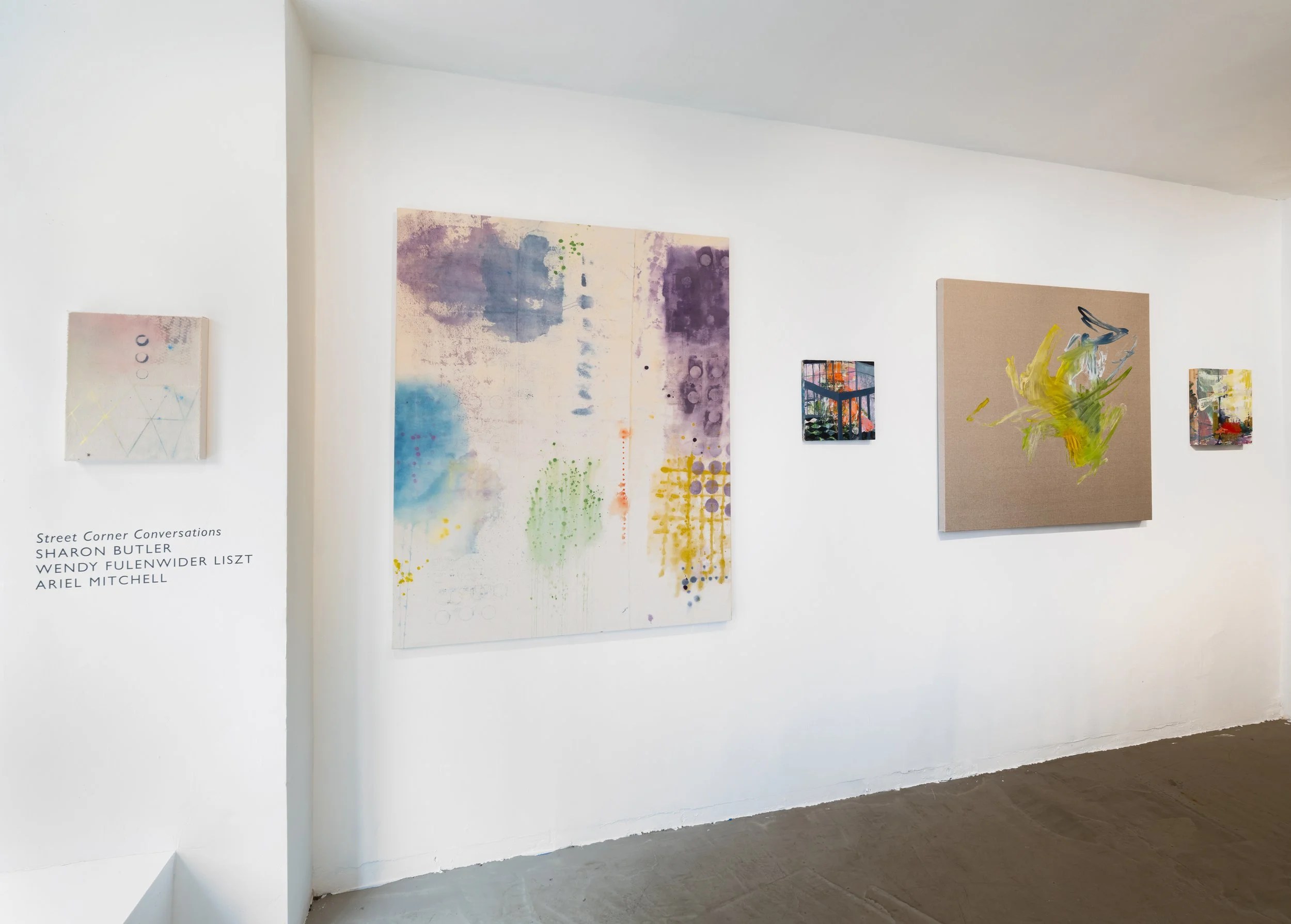 Street Corner Conversations: Sharon Butler, Wendy Fulenwider Liszt, Ariel Mitchell at McBride/Dillman