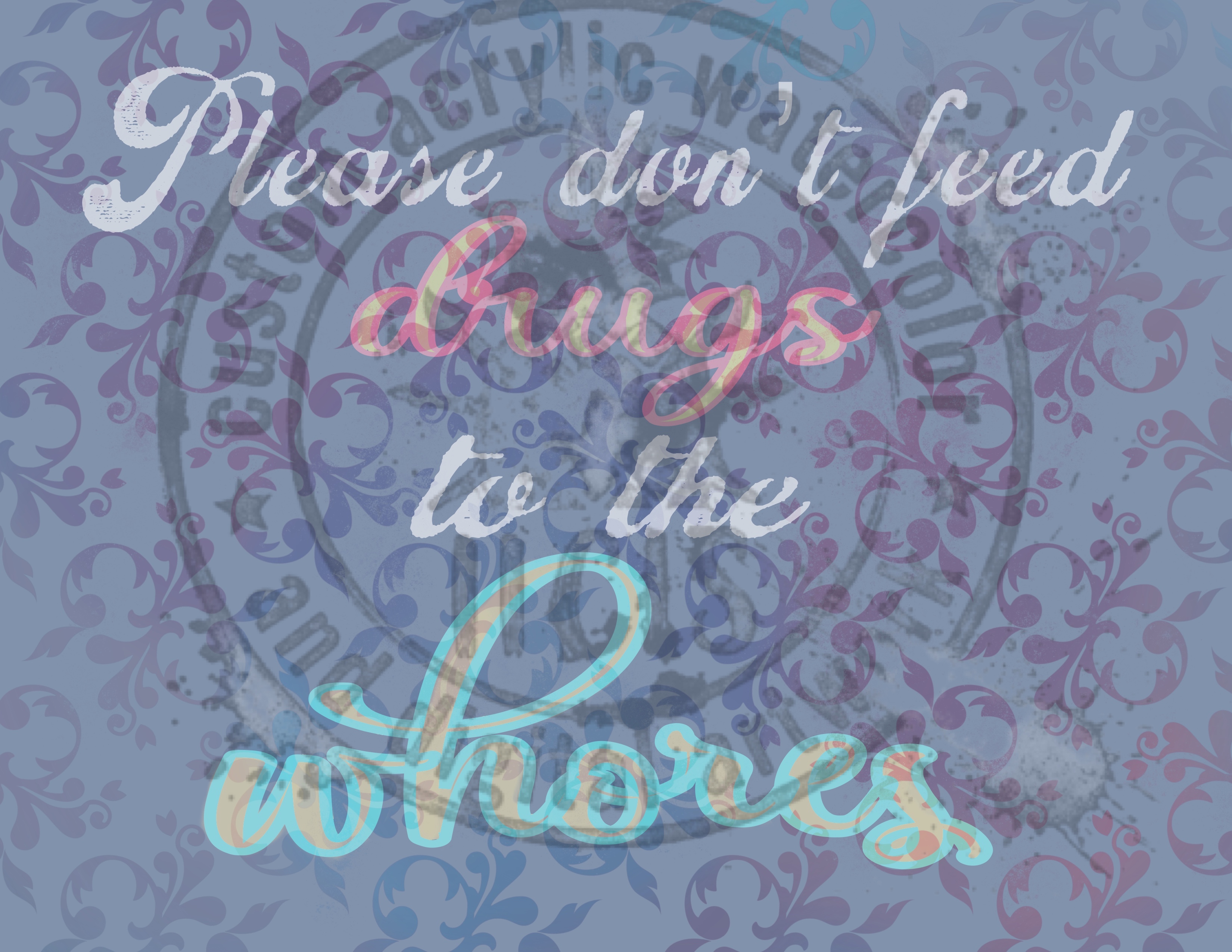 Don’t feed hoes Indoor Wall Tapestry