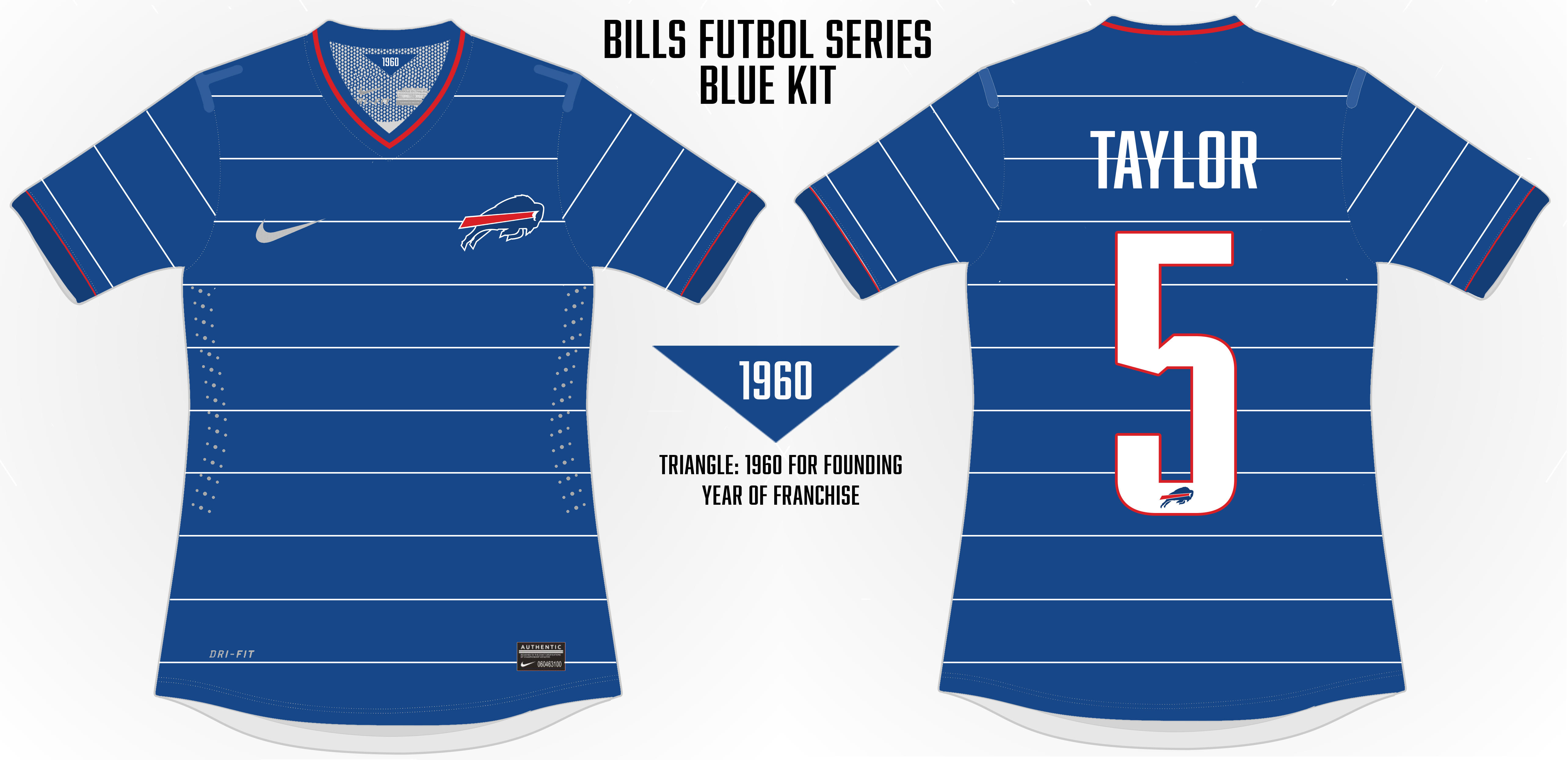 Bills Pinstripes Soccer Concept