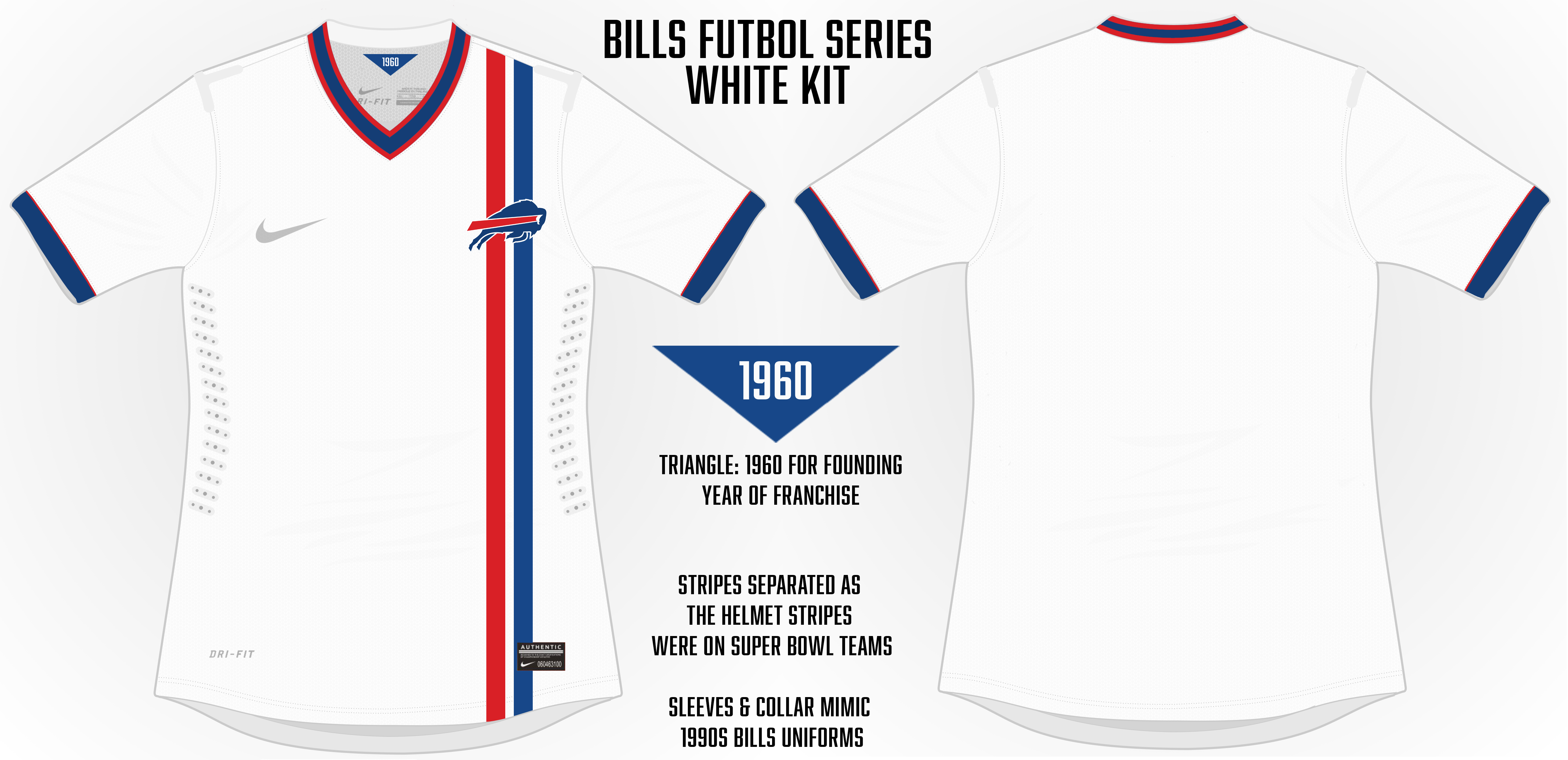 Bills White Soccer Concept Blank