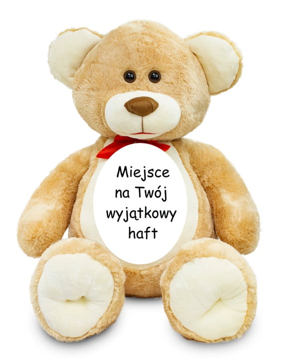 Duży Miś Pluszowy z Personalizowanym Napisem